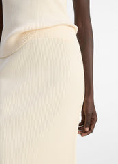 Ribbed Cotton-Blend Midi Skirt in Dresses & Skirts | VINCE Sale