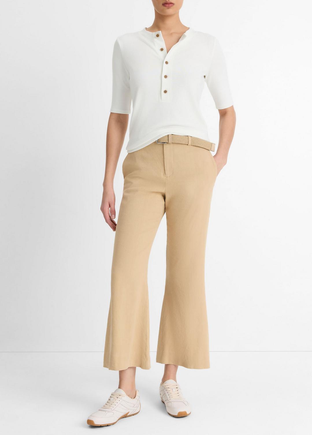 Jersey Elbow-Sleeve Henley in Shirts & Tees | VINCE Sale