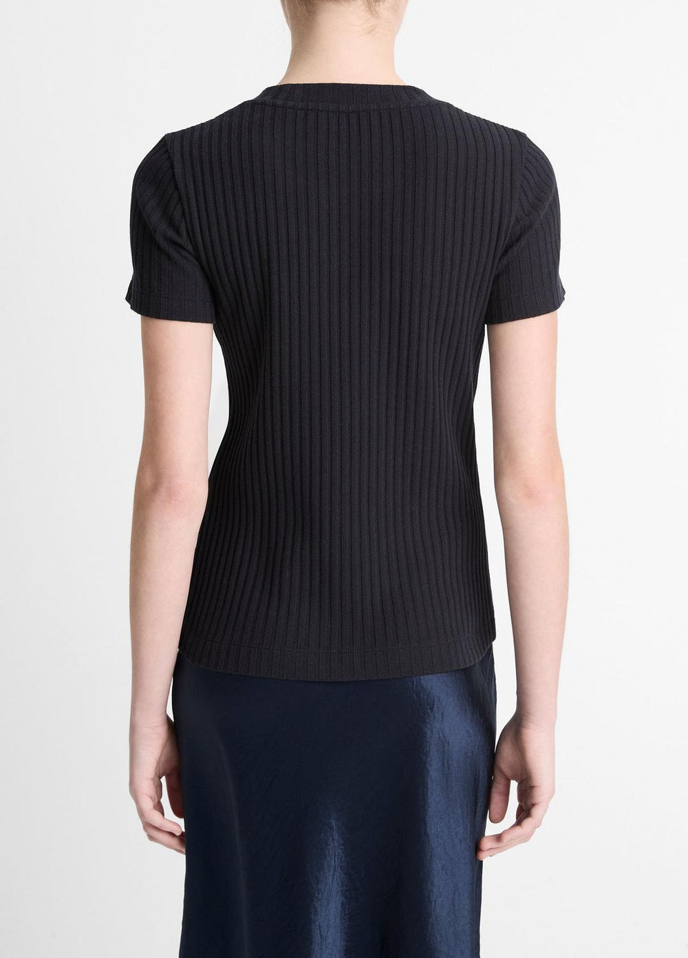Ribbed Cotton-Blend Top in Shirts & Tees | VINCE Sale