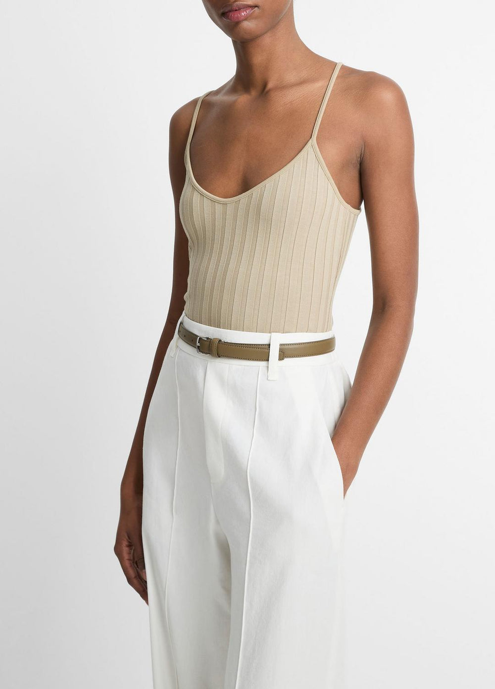 Ribbed V-Neck Camisole in Shirts & Tees | VINCE Sale