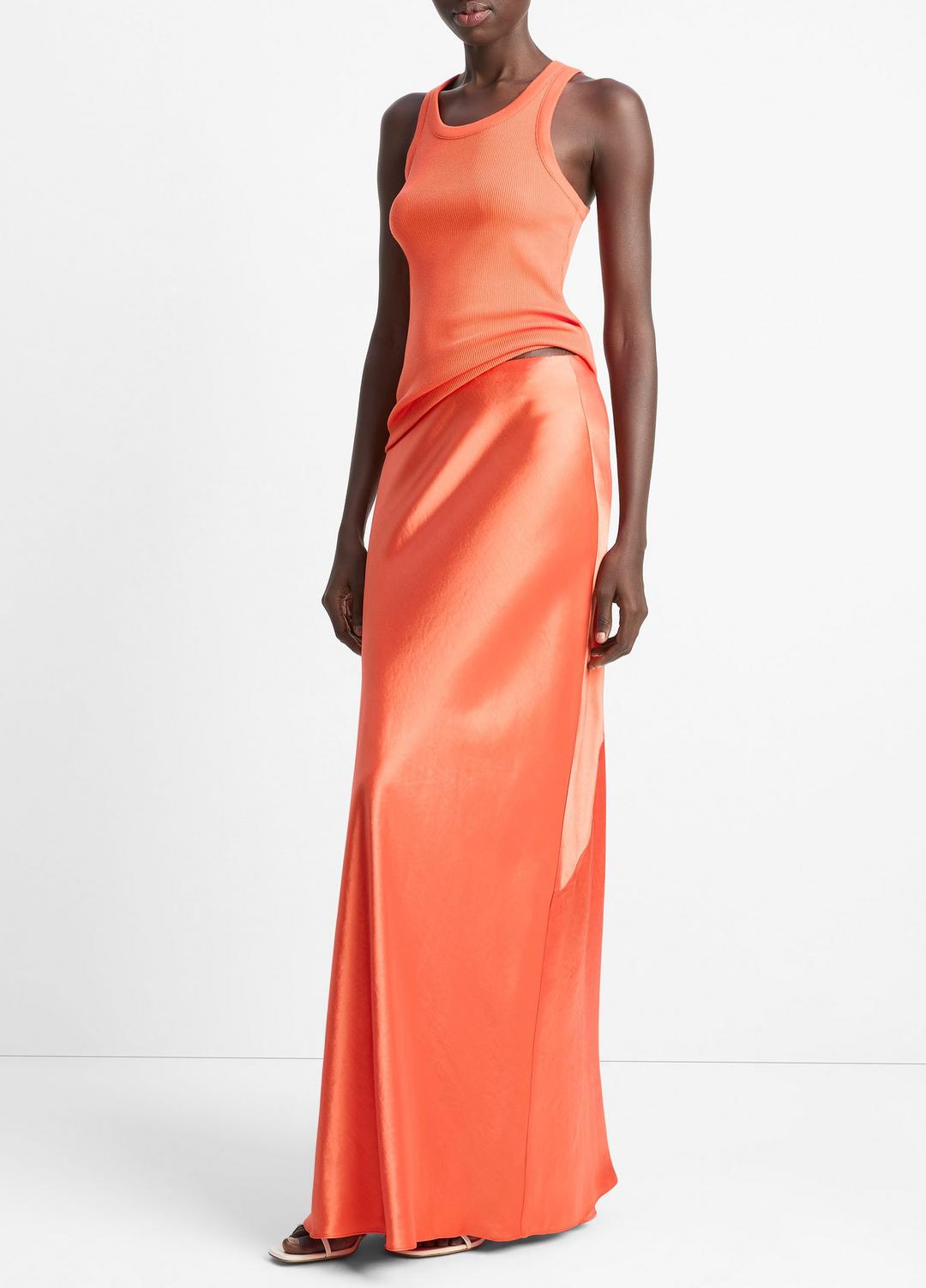 Satin Maxi Skirt in Dresses & Skirts | VINCE Sale