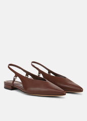 Ines Leather Slingback Flat in Shoes | VINCE Sale
