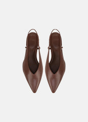 Ines Leather Slingback Flat in Shoes | VINCE Sale