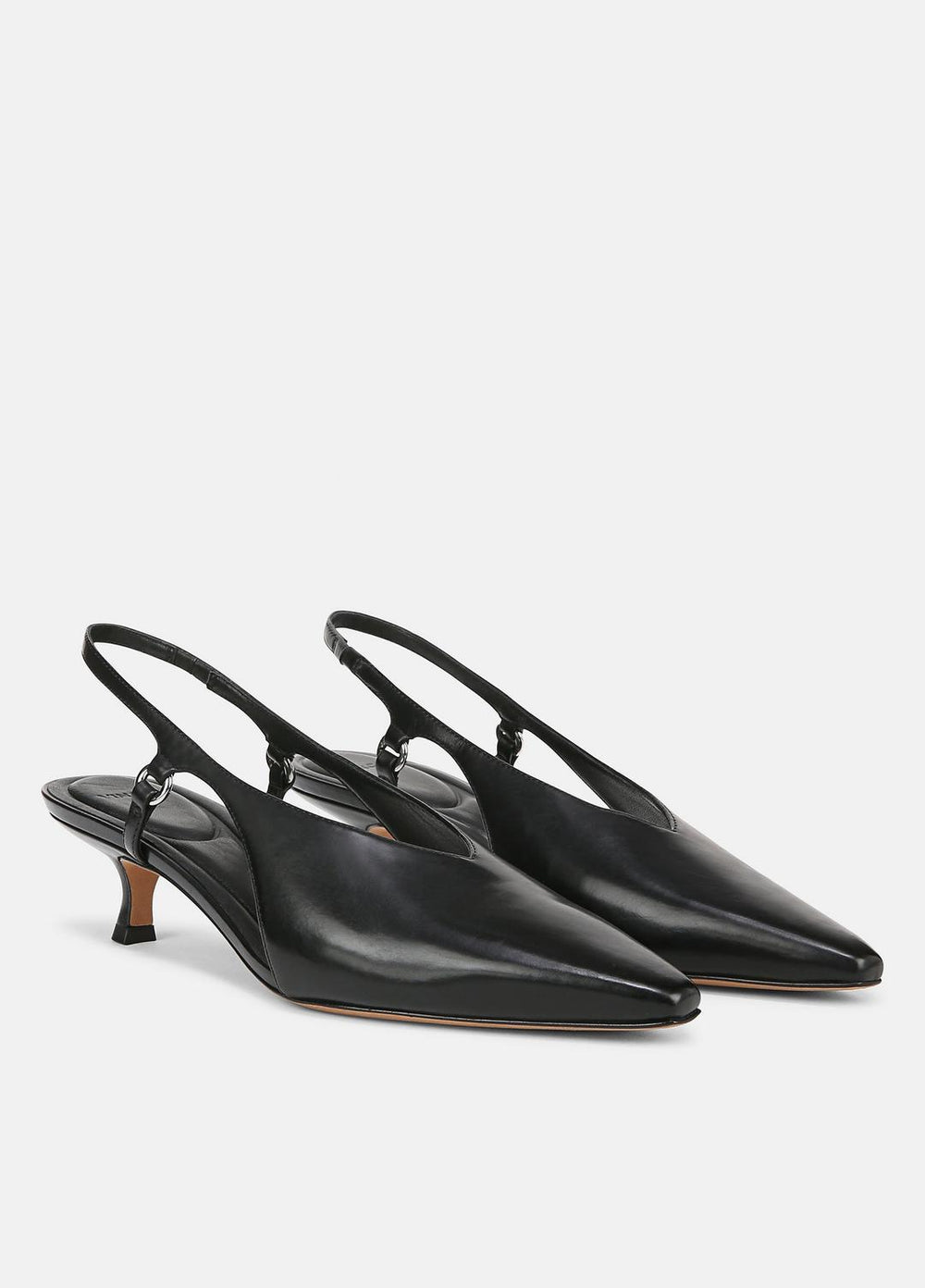 Sabrina Leather Slingback Kitten Heel in Shoes | VINCE Sale