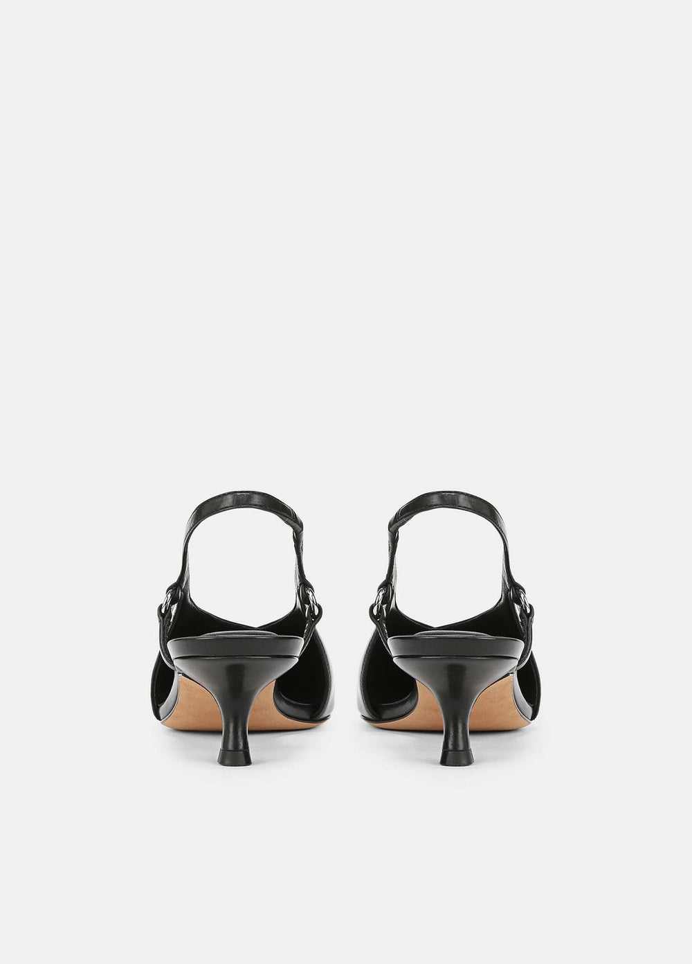 Sabrina Leather Slingback Kitten Heel in Shoes | VINCE Sale