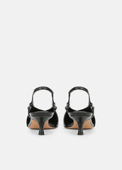 Sabrina Leather Slingback Kitten Heel in Shoes | VINCE Sale