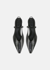 Sabrina Leather Slingback Kitten Heel in Shoes | VINCE Sale