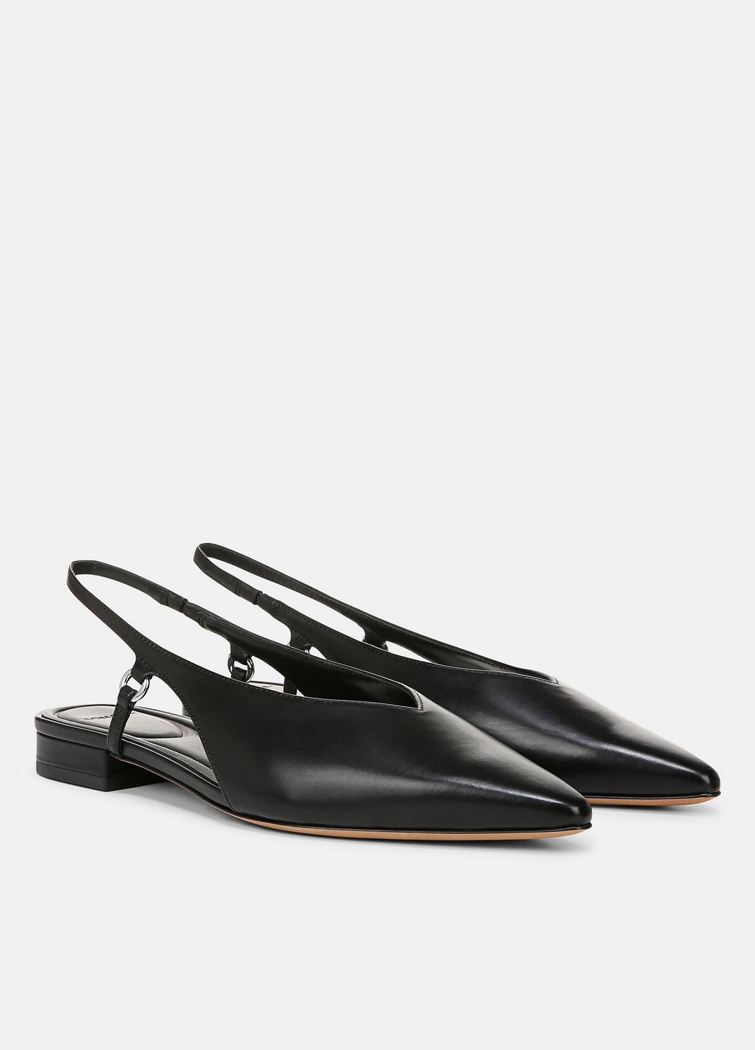 Ines Leather Slingback Flat in Shoes | VINCE Sale