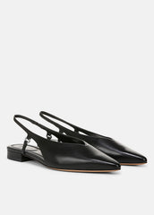 Ines Leather Slingback Flat in Shoes | VINCE Sale