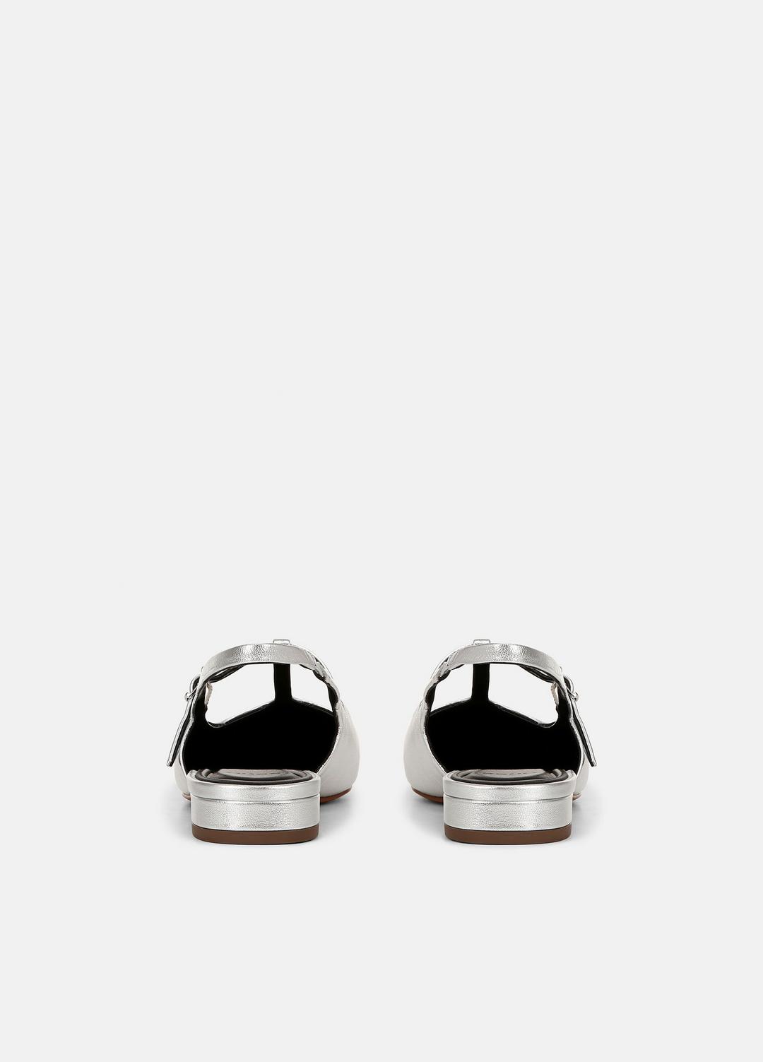Iliana Metallic Leather Slingback Flat in Shoes | VINCE Sale
