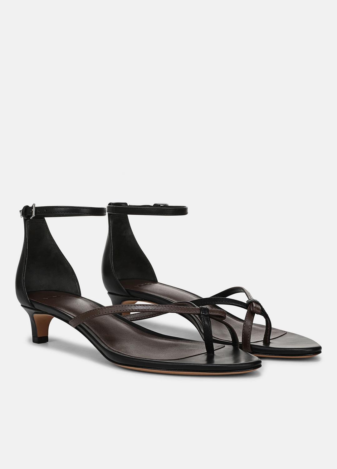Siri Leather Heeled Sandal in Shoes | VINCE Sale