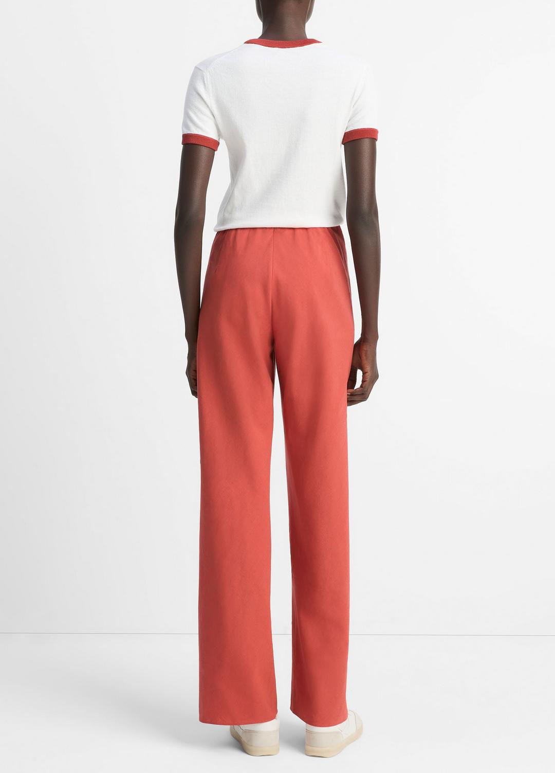 Cotton-Blend High-Waist Bias Pant in Pants & Shorts | VINCE Sale